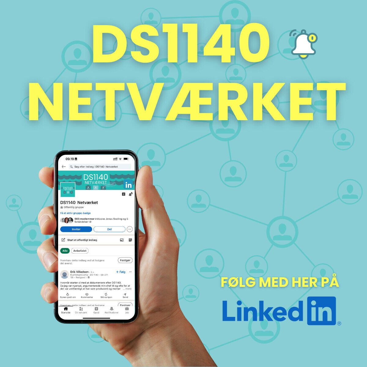 Kom med i DS1140 netværket på LinkedIn